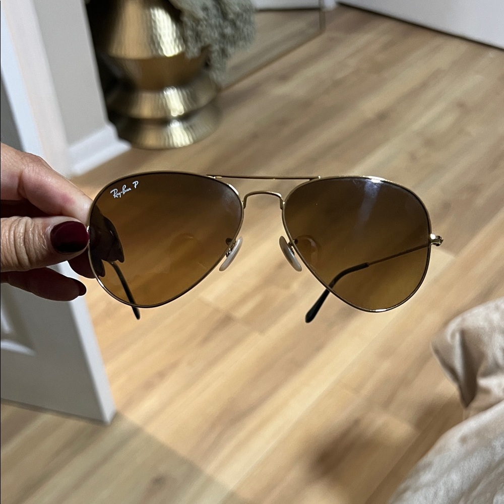 Ray-Ban Brown Aviator Sunglasses